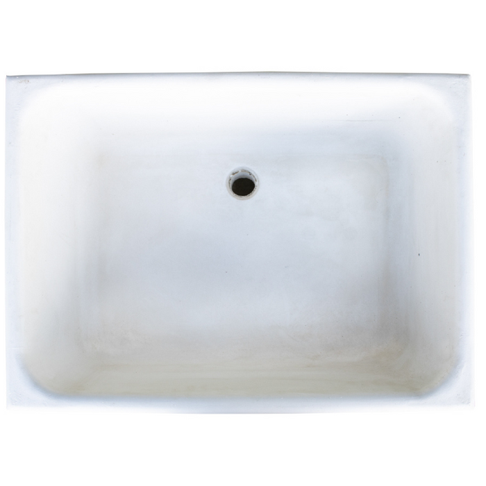 Pilozza calcestruzzo cemento serie ostuni design moderno bianco verniciabile *** misure 60 x 47 x h.30 cm, confezione 1