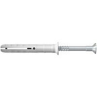 Tassello percussione n 6x80 50 s nylon vite zincata pz2 testa svasata 100 pezzi