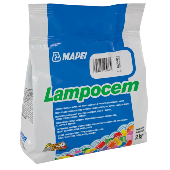 Cemento presa rapida riparazioni veloci casa giardino fissaggio lampocem 2 kg