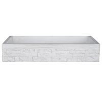 Pilozza lavabo calcestruzzo cemento serie muraglietto giardini lavanderie *** misure 100 x 50 x h.20 cm, confezione 1