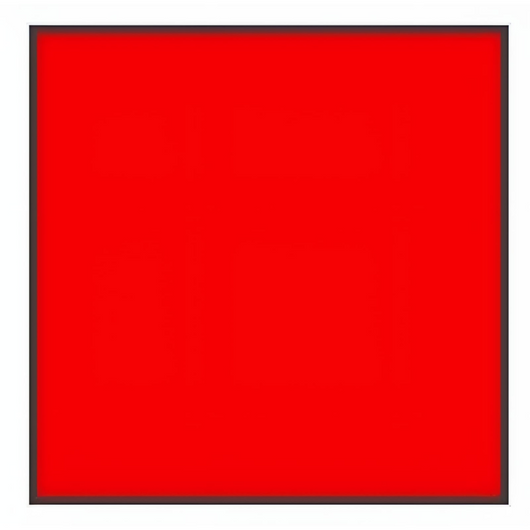 Smalto1968 base acqua gesso antico shabby chic finitura opaca multicolore l 0.5 *** colore- rosso, confezione 1