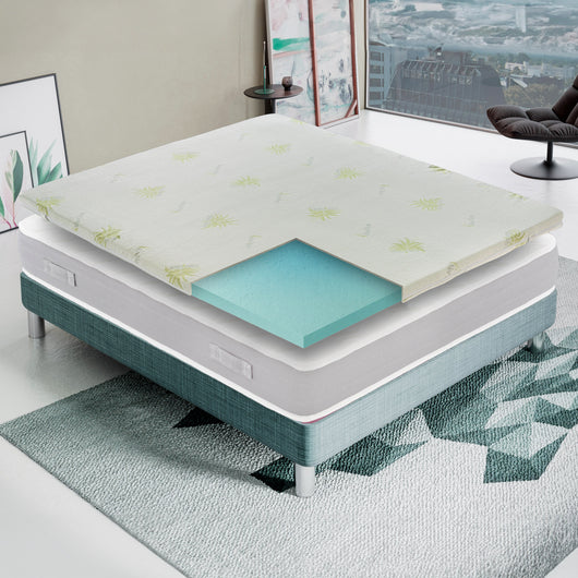 Materasso Matrimoniale 180x200 in Memory Foam - Alto 5 cm - IGNIFUGO Classe 1M - Sfoderabile