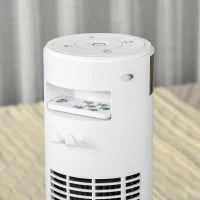 Ventilatore a Colonna con 3 Velocità e 4 Modalità, Timer di 12h, Pannello LED e Telecomando, Bianco