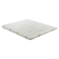 Topper Piazza e Mezza 120x190 in memory foam 7 cm con rivestimento in aloe vera sfoderabile
