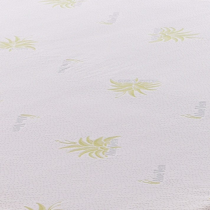 Topper Piazza e Mezza 140x190 in memory foam 5 cm con rivestimento in aloe vera sfoderabile