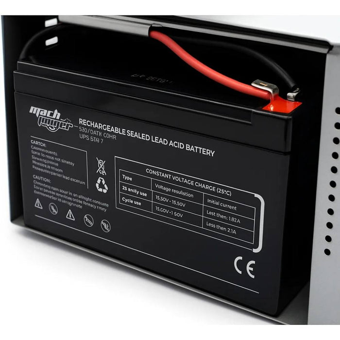 Mach power batteria al piombo 12v 7ah vrla agm ricaricabile per ups e allarmi