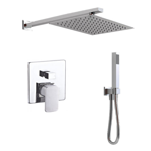 Ogomondo kit doccia rettangular 1 completo di soffione doccetta e miscelatore con deviatore francia