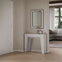 shopinnovativo- Consolle allungabile 90×25/181 cm Narrow Bianco Frassino