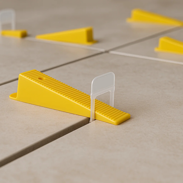 Cuneo distanziatore livellante plastica posa piastrelle confezione 100 pezzi