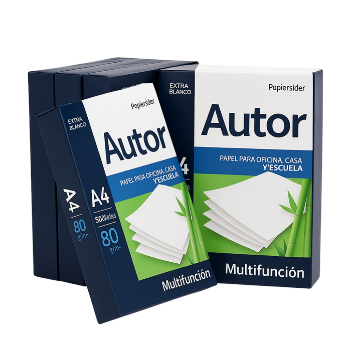 Confezione multipla carta ledesma autor a4 80 g/m² kit da 5 risme