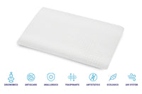 Coppia Cuscini in 100% Memory Foam – Traspirante Anallergico indeformabile