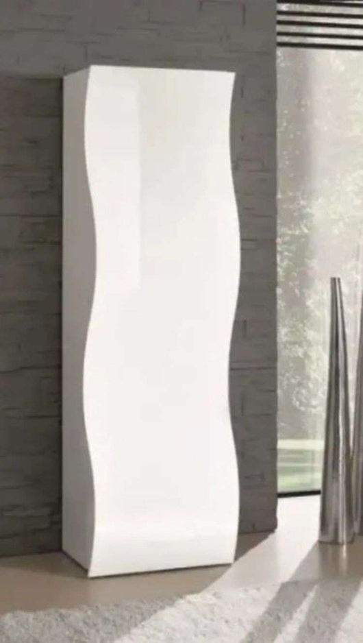 Mobile colonna ONDA L 63 x H 187.2 x P 40 cm, colore colore bianco lucido