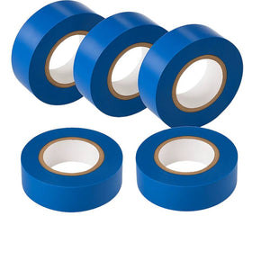 Kit nastro isolante in pvc autoestinguente multicolore per impianti sicuri *** colore blu, dimensioni 15 mm x 10 mt x...