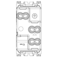 Presa sicury 2p+t 10a 250v standard italiano tipo p11 vimar serie arkè 50-60 hz *** colore grigio, confezione 1