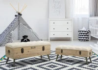 Puff Contenitore Tirana Coppia Cm 102X43.5X49.5 - 82X36X37