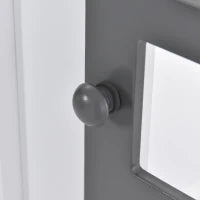 Letto a casetta con finestre, senza materasso，200×90 cm, Bianco