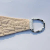 Tenda da sole triangolare, Beige, 6x6x6m