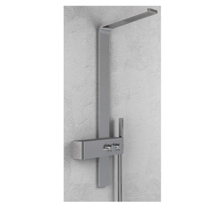 Colonna doccia 016 acciaio inox incasso spazzolato 2 funzioni top l50xp47xh130