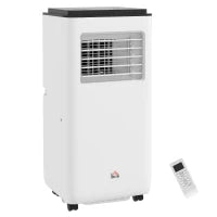 Climatizzatore Portatile 10000 BTU/h, Ventilatore, Deumidificatore per Stanze fino a 22 m², Telecomando, Timer, Bianco