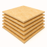 Set pannelli osb fibra legno truciolato sp. 9 mm multistrato 125x125 cm 6 pezzi