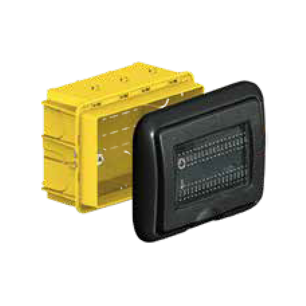 Bticino luna placca ip55 autoportante 3 posti antracite 24603l