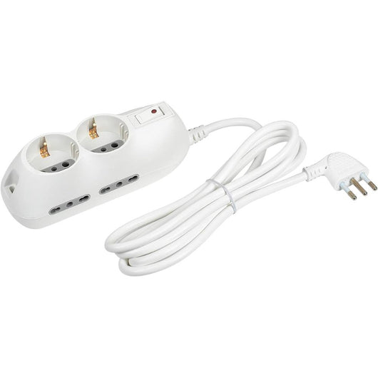 Bticino 3695db multipresa slot safe bianca 4 prese bipasso 2 schuko