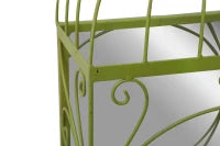 Porta Vasi Metallo con Specchio Da Appendere Cm 35X18X66