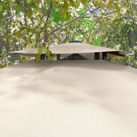 Ombrellone a Braccio 3x3 m Inclinabile su 6 Posizioni, in Alluminio e Poliestere, Khaki