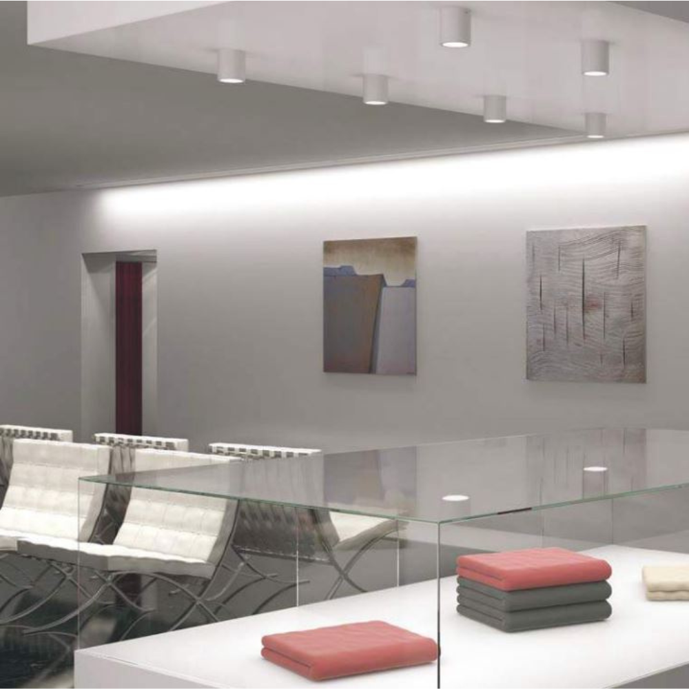 Lampada in gesso da soffitto Ø 70 mm x l. 170 mm