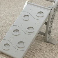 Struttura per Arrampicata, per Bambini di 18-48 Mesi, 4 in 1 con Arco di Arrampicata, Dondolo, Rampa e Scivolo 164x70x57 cm, Grigio e Bianco