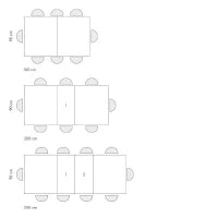 PAZZO DESIGN Tavolo Allungabile con Gambe Incrociate, Made in Italy, 160 x 90 x 74 cm, Olmo Perla con Gamba Bianca
