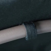 Dondolo da Giardino 3 Posti, Tetto con Inclinazione Regolabile, Cuscini, Vassoi Retrattili, Poliestere Filato, Nero