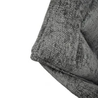 PAZZO DESIGN Sedia Gastone Grigio set da 2 sedie con rivestimento in tessuto e gambe in metallo