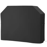 Copertura per Barbecue, resistente alle intemperie, 147 x 61 x 120 cm, Nero