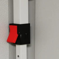 Gazebo da Giardino Pieghevole 3 x 6 m con 6 Pareti Laterali, Sacca per Trasporto Inclusa, Bianco