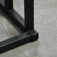 kleankin Portasciugamani a 3 Sbarre in Bambù e Acciaio con Design Autoportante, 45x22.5x86 cm