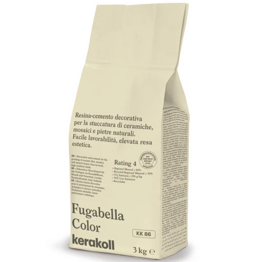 Stucco ibrido piastrelle fugabella impermeabile resistente confezione 3 kg *** colore- kk 86, confezione 1