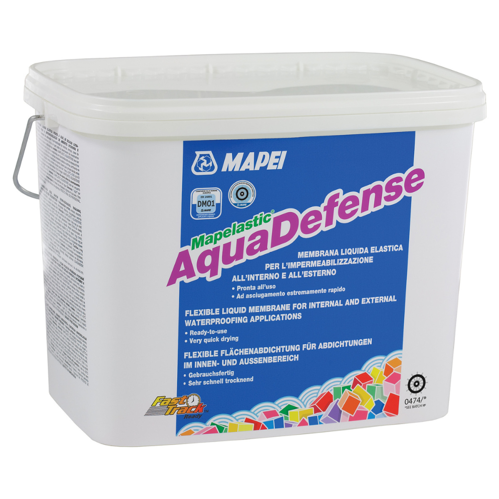 Membrana liquida elastica impermealizzante rivestimenti mapelastic aquadefense *** formato 7.5 kg, confezione 1