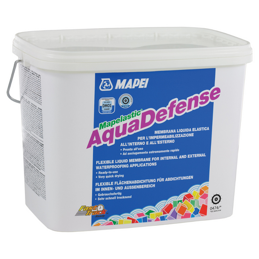 Membrana liquida elastica impermealizzante rivestimenti mapelastic aquadefense *** formato 7.5 kg, confezione 1