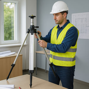 Treppiedi telescopico tst alluminio anodizzato regolabile filettatura 5/8