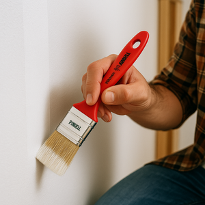 Pennellessa tripla setola bionda manico plastica applicazione precisa *** misura 100 mm, confezione 1