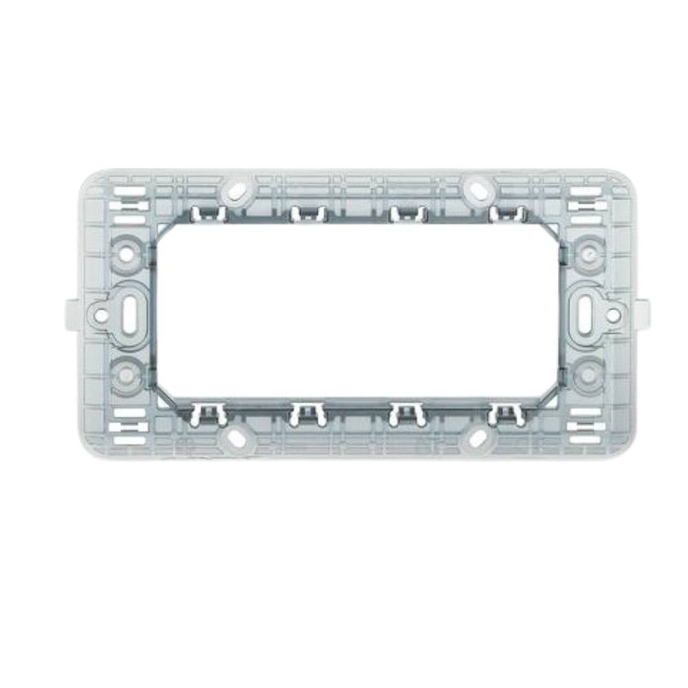 Biesse supporto per placche compatibili con bticino matix vari formati modulo *** numero posti 4 posti, confezione 1