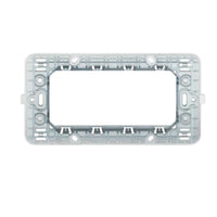 Biesse supporto per placche compatibili con bticino matix vari formati modulo *** numero posti 4 posti, confezione 1