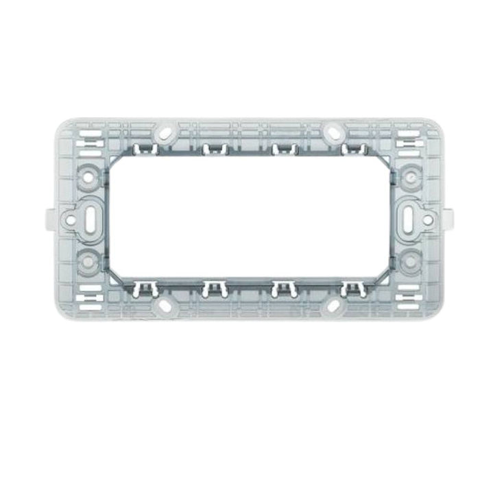 Biesse supporto per placche compatibili con bticino matix vari formati modulo *** numero posti 4 posti, confezione 1