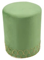 Sgabello Ring Verde Cm Ø 35X42