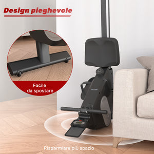 Vogatore magnetico - Rattantree - con console LCD e resistenza a 16 livelli, guida in alluminio, mute