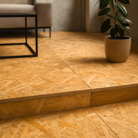 Set pannelli osb fibra legno truciolato sp. 9 mm multistrato 125x125 cm 12 pezzi