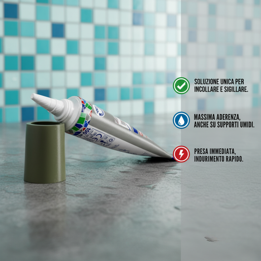 Adesivo sigillante elastico multifunzione mapeflex ms 55 *** colore- grigio cemento - 113, confezione 1