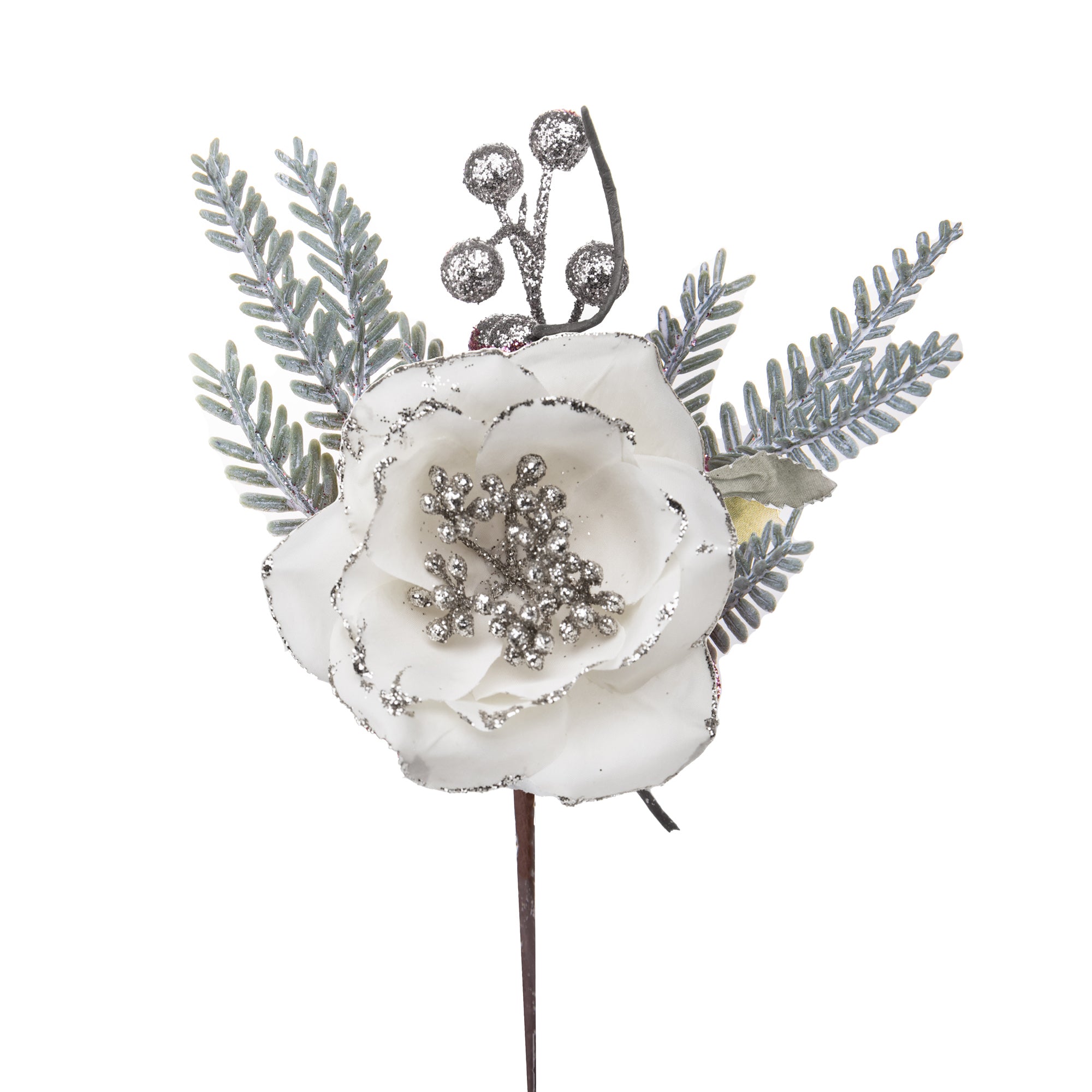 Set 24 Pick Rosa Cabbage 26 cm Bianco