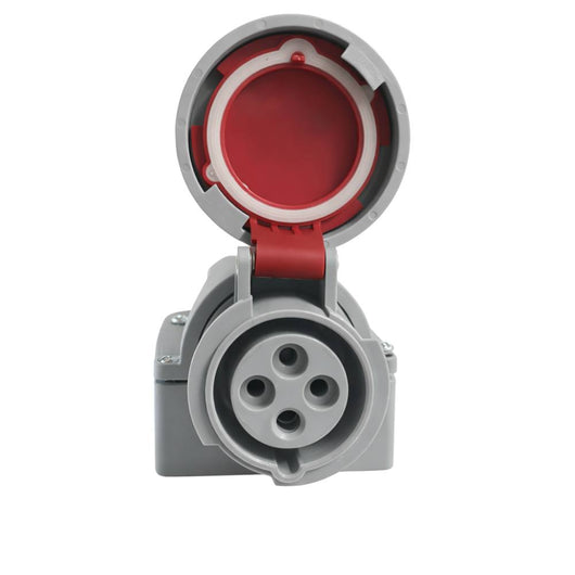 Ecova 30519 presa industriale 16a 380v 3p+t ip67 da parete